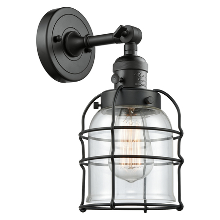 INNOVATIONS LIGHTING One Light Vintage Dimmable Led Sconce With A High-Low-Off" Switch." 203SW-BK-G52-CE-LED
